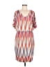 Chico's Chevron-herringbone Orange Casual Dress Size M (estimated) - photo 1