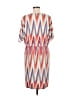 Chico's Chevron-herringbone Orange Casual Dress Size M (estimated) - photo 2