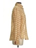 Notations 100% Polyester Metallic Gold Long Sleeve Blouse Size S - photo 4