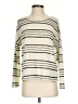 Mod Ref Stripes Ivory Pullover Sweater Size S - photo 1