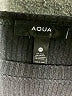 Aqua Solid Black Cocktail Dress Size M - photo 7