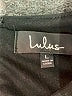 Lulus Solid Black Casual Dress Size L - photo 7