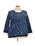 Alfred Dunner Tweed Blue Pullover Sweater Size 3X - photo 1