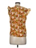 Shein Orange Sleeveless Blouse Size 6 - photo 2