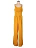 Shein Solid Yellow Jumpsuit Size 6 - photo 1
