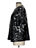 Buddy Love 100% Polyester Stars Black Short Sleeve Blouse Size L - photo 5