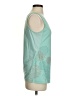 Asceno 100% Polyester Teal Tank Top Size S - photo 4