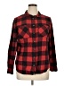 dip 100% Cotton Plaid Red Long Sleeve Button-Down Shirt Size XL - photo 1