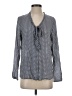Lila Rose 100% Rayon Gray Long Sleeve Blouse Size S - photo 1