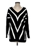 Venus 100% Acrylic Chevron-herringbone Black Pullover Sweater Size S - photo 1