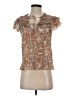 Ulla Johnson Brown Short Sleeve Blouse Size 2 - photo 1
