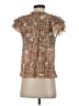 Ulla Johnson Brown Short Sleeve Blouse Size 2 - photo 2