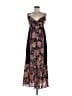 Muse 100% Cotton Paisley Floral Multi Color Black Casual Dress Size 6 - photo 1