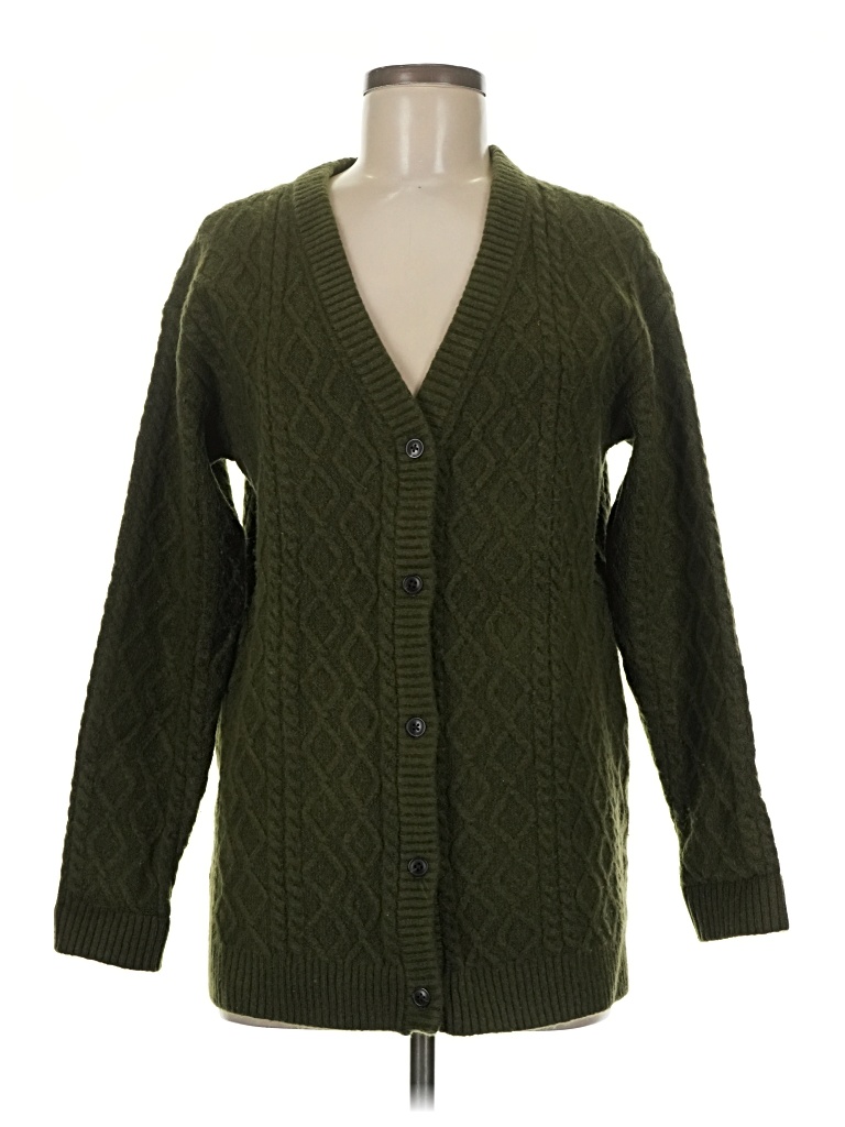Pre-owned Talbots Cardigan Sweater In Green