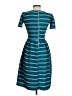 Lularoe Stripes Teal Casual Dress Size XS - photo 2