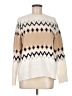 Ann Taylor Chevron-herringbone Tan Pullover Sweater Size M - photo 1