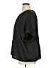 DKNY 100% Polyester Solid Black Short Sleeve Blouse Size 1X - photo 5