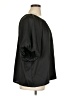DKNY 100% Polyester Solid Black Short Sleeve Blouse Size 1X - photo 4