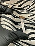 Free People 100% Polyester Animal Print Silver Long Sleeve Blouse Size S - photo 7