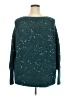 LC Lauren Conrad Stars Teal Pullover Sweater Size 2X - photo 2