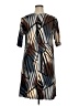 Dunia Graphic Tan Casual Dress Size XL - photo 2