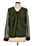Shein 100% Polyester Green Long Sleeve Blouse Size L - photo 1