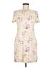Zara Floral Multi Color Ivory Casual Dress Size M - photo 1