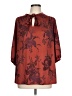 Ample Togs Burgundy Orange 3/4 Sleeve Blouse Size L (estimated) - photo 1