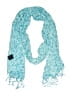 Unbranded 100% Viscose Teal Blue Scarf One size - photo 1