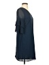 Sam Edelman 100% Polyester Solid Blue Casual Dress Size 0 - photo 4