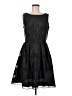 Taylor Solid Black Cocktail Dress Size 8 - photo 1