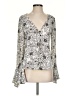 PPLA Clothing 100% Polyester Ivory Long Sleeve Blouse Size S - photo 1