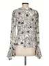 PPLA Clothing 100% Polyester Ivory Long Sleeve Blouse Size S - photo 2