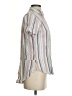 Harper Heritage 100% Rayon Stripes Ivory Short Sleeve Blouse Size XS - photo 4
