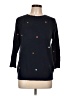 Ann Taylor LOFT Outlet Polka Dots Blue Pullover Sweater Size L - photo 1