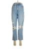 Express Hearts Blue Jeans Size 6 - photo 1