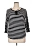 db established 1962 Stripes Black 3/4 Sleeve Top Size 1X - photo 1
