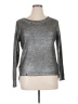 Say What? Metallic Silver Pullover Sweater Size XL - photo 1