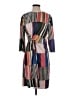 Vilagallo 100% Polyester Print Brown Casual Dress Size EU (FR) 36 / US 4 - photo 1