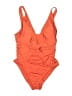 Adore Me Solid Orange One Piece Swimsuit Size 1X - photo 1