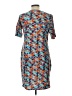 Lularoe Graphic Teal Casual Dress Size L - photo 2