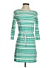 C. Wonder 100% Cotton Stripes Teal Casual Dress Size XXS - photo 1