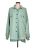 Gaudi Color Block Teal Long Sleeve Button-Down Shirt Size L - photo 1