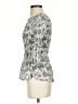 Ivanka Trump Silver Black 3/4 Sleeve Blouse Size XS - photo 5