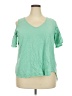 Roaman's Green Short Sleeve Top Size 18 (L) - photo 1