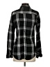Maurices Plaid Black Long Sleeve Button-Down Shirt Size S - photo 2