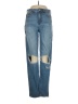 American Eagle Outfitters Color Block Blue Jeans Size 4 Long - photo 1