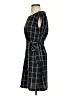 Ann Taylor LOFT Plaid Black Casual Dress Size 0 - photo 5