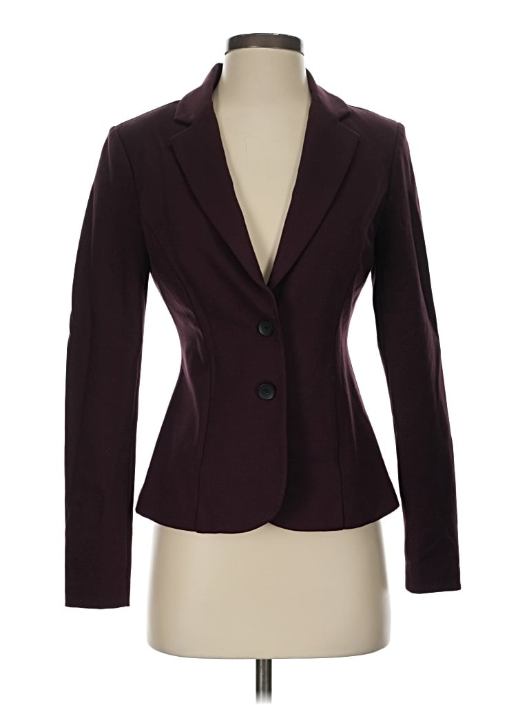 Pre-owned Versona Blazer Jacket In Burgundy