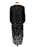 Cupio 100% Viscose Polka Dots Black Casual Dress Size L - photo 2